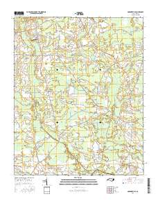 Gardnerville 2016 topographic map thumbnail