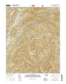 Grandfather Mountain 2016 topographic map thumbnail