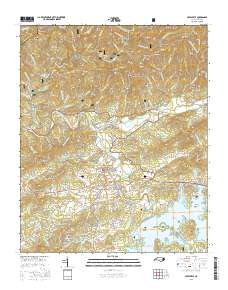 Hayesville 2016 topographic map thumbnail