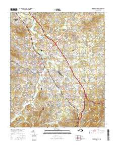 Hendersonville 2016 topographic map thumbnail