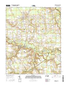 Hookerton 2016 topographic map thumbnail