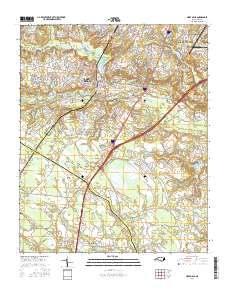 Hope Mills 2016 topographic map thumbnail