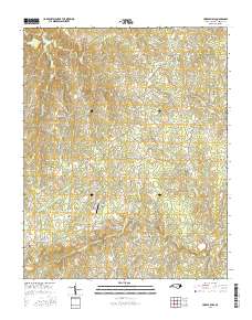 Hurdle Mills 2016 topographic map thumbnail