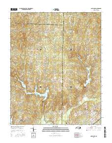 Lake Michie 2016 topographic map thumbnail