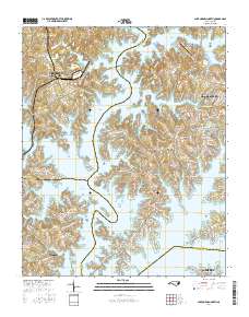 Lake Norman North 2016 topographic map thumbnail
