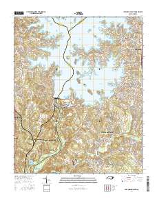 Lake Norman South 2016 topographic map preview