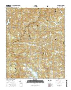 Lake Toxaway 2016 topographic map thumbnail