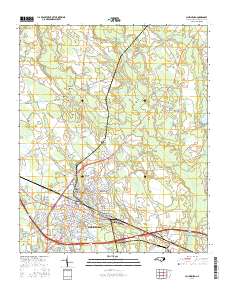 Laurinburg 2016 topographic map thumbnail