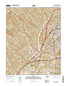 Lexington West 2016 topographic map thumbnail