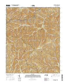 Luftee Knob 2016 topographic map thumbnail