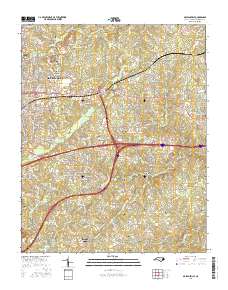 McLeansville 2016 topographic map thumbnail