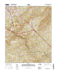 Mount Airy South 2016 topographic map thumbnail