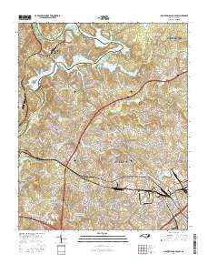 Mountain Island Lake 2016 topographic map thumbnail