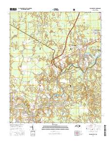 Pollocksville 2016 topographic map thumbnail