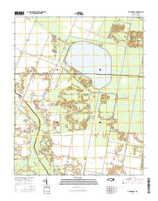 Pungo Lake 2016 topographic map thumbnail