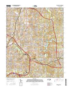 Raleigh East 2016 topographic map thumbnail