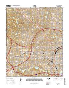 Raleigh West 2016 topographic map thumbnail