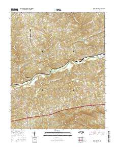 Roaring River 2016 topographic map thumbnail