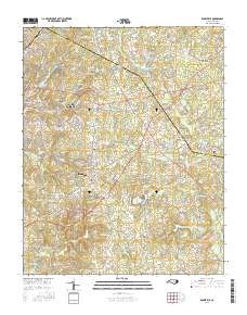 Rolesville 2016 topographic map thumbnail