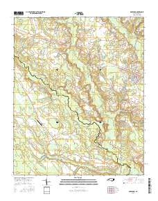 Roseboro 2016 topographic map thumbnail