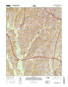 Southwest Durham 2016 topographic map thumbnail