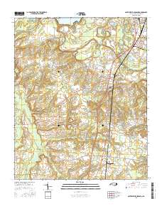Southwest Goldsboro 2016 topographic map thumbnail