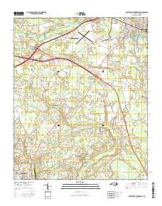 Southwest Lumberton 2016 topographic map thumbnail