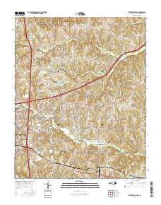Statesville East 2016 topographic map thumbnail