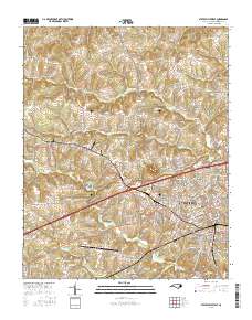 Statesville West 2016 topographic map thumbnail