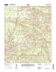 Tabor City East 2016 topographic map thumbnail