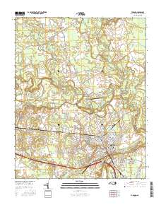 Tarboro 2016 topographic map thumbnail