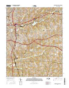 Winston-Salem East 2016 topographic map thumbnail