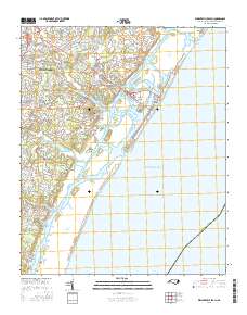 Wrightsville Beach 2016 topographic map thumbnail