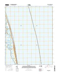 Pea Island 2016 topographic map thumbnail