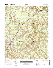 Ahoskie 2016 topographic map thumbnail