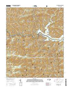 Fontana Dam 2016 topographic map thumbnail
