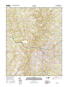 Shelby 2016 topographic map thumbnail