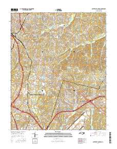 Southeast Durham 2016 topographic map thumbnail
