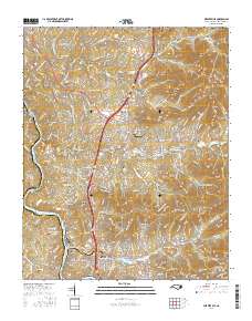 Weaverville 2016 topographic map thumbnail