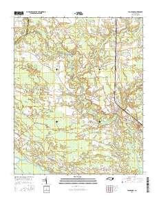 Vanceboro 2016 topographic map thumbnail