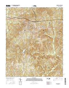 Wadesboro 2016 topographic map thumbnail