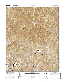 Walkertown 2016 topographic map thumbnail