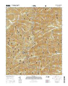 Wayah Bald 2016 topographic map thumbnail