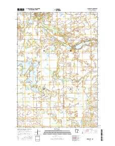 Pierz Lake 2016 topographic map thumbnail