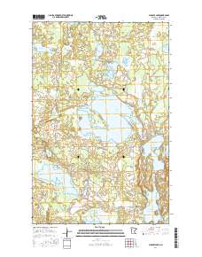 Puposky Lake 2016 topographic map thumbnail
