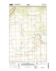 Roseau NE 2016 topographic map thumbnail