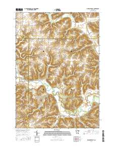 Rushford East 2016 topographic map thumbnail