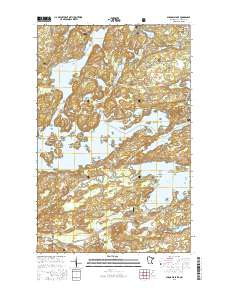 Shagawa Lake 2016 topographic map thumbnail