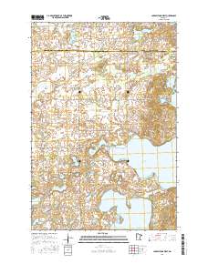 Lake Miltona West 2016 topographic map thumbnail