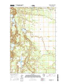Vanduse Lake 2016 topographic map thumbnail